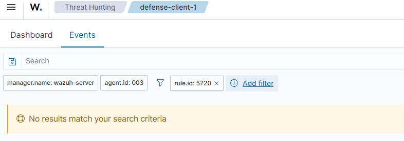 No events for rule 5720